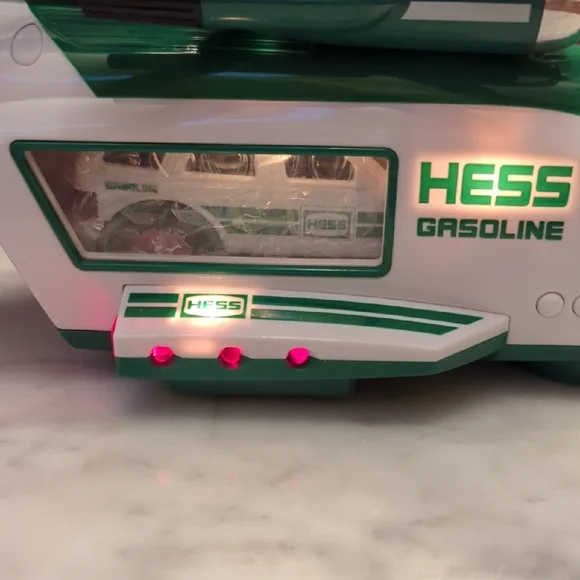 2012 Hess Green and White Helicopter and Rescue Toy - Picture 5 of 14